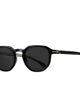 金属老钱风小框商务休闲墨镜