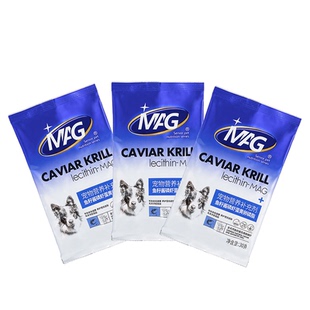 MAG U+系列鱼籽酱磷虾蛋黄卵磷脂宠物犬用鱼油软磷脂美毛30g*3