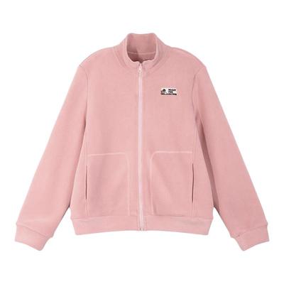 立领卫衣开衫外套女加绒加厚