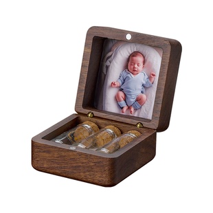 婴儿脐带胎毛收藏盒胎发乳牙纪念品制作收纳肚脐储存瓶新生儿保存