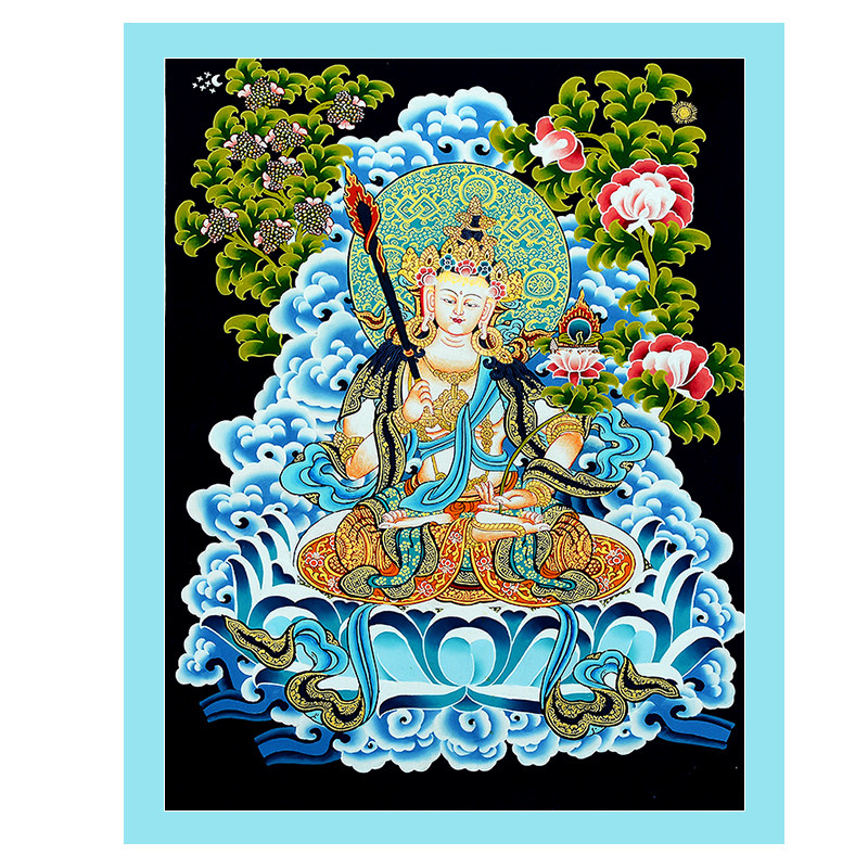 欧斯特文殊唐卡装饰画