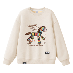 it GROUNDZERO儿童卫衣春秋款男童女童童装2026新款春季薄款上衣