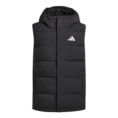 adidas阿迪达斯鸭绒连帽羽绒马甲秋男保暖拒水防风背心KH3995
