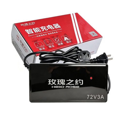 玫瑰之约电动车原装充电器36V48V60V64V72V80V84V96V108V120V正品