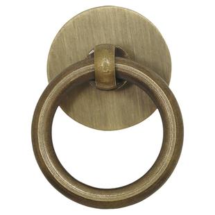 昊天斋中式铜环复古中药柜抽屉圆圈拉手仿古扣环铜拉环铜圆环把手