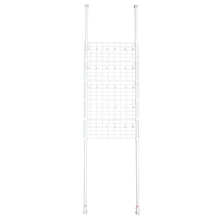 顶天立地式置衣架免打孔门厅挂衣架多层玄关置物架门后收纳衣帽架