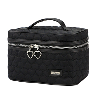 手提化妆箱大容量便携防水布艺多功能收纳包出门方便携带化妆包女