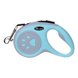 狗狗牵引绳自动伸缩防爆冲可伸缩外出爪印遛狗绳中小型犬泰迪用品