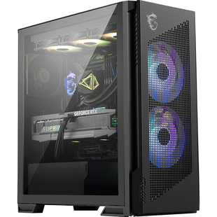 微星300R刀锋白色侧透背插中塔台式机电脑主机箱ATX主板360水冷