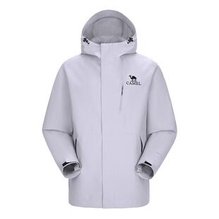 【王俊凯同款】骆驼王者凯甲冲锋衣男女单层硬壳防水登山服装外套