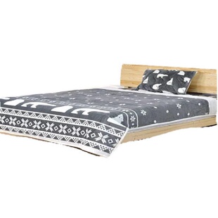 出口N家吸湿发热双层被头毯舒适被毯防静电自发热毛毯