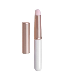 带盖唇刷小圆头晕染刷迷你化妆刷多功能遮瑕刷便携唇膏口红刷