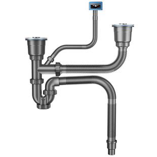 莱尔诗丹 厨房单双水槽下水管套装洗菜盆洗碗池下水器排水管配件