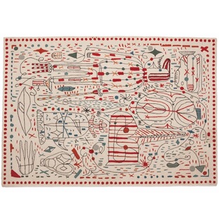 进口西班牙nanimarquina纯手工簇绒素雅现代简约客厅卧室地毯块毯