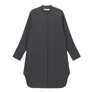 OTHERSTORE 新中式缪斯 法式高级灰衬衫外套女外搭立领中长款上衣