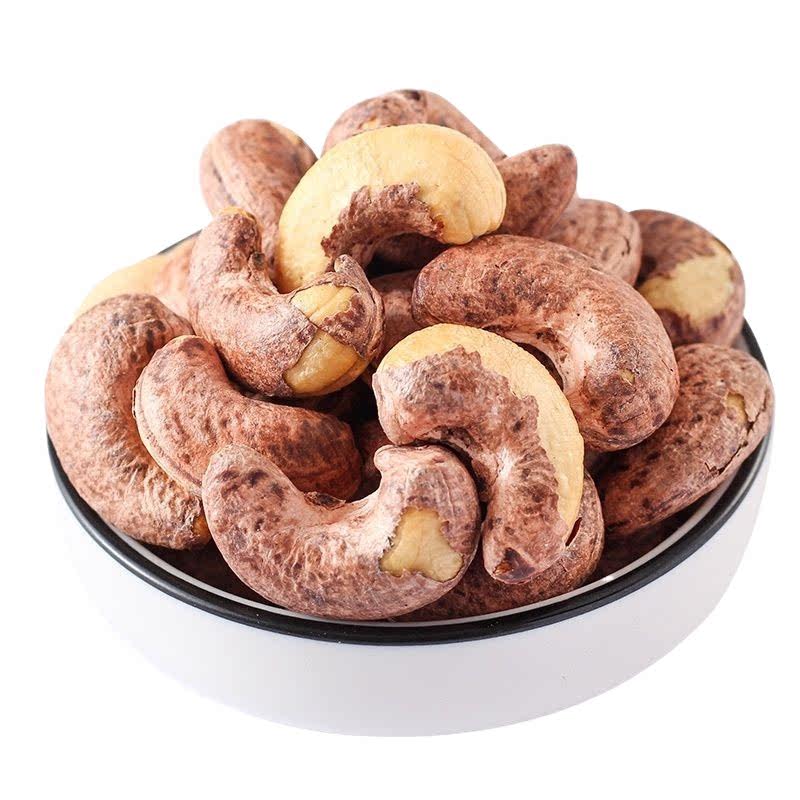 康之悠品帶皮腰果仁500g原味紫皮鹽焗零食越南堅果營養(yǎng)堅果干貨