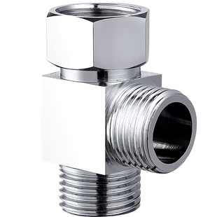 角阀三通分水阀一进二出转换器全铜活接阀门水龙头通水管接头开关