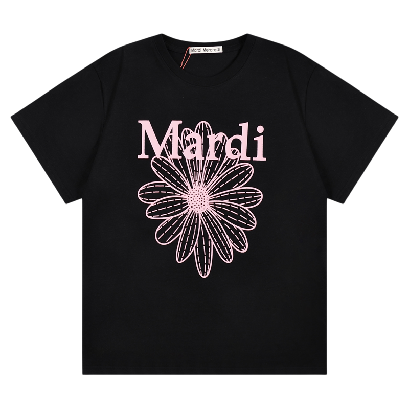 Mardi短袖T恤女小雏菊上衣