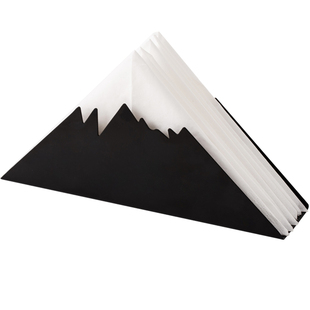 创意铁艺三角形纸巾座立式雪山纸巾架咖啡厅餐巾纸架托纸巾夹定制