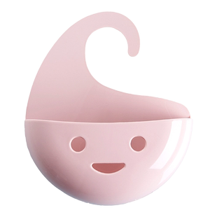 厨房小挂篮浴室置物架可挂式卫生间壁挂塑料悬挂卡通兔收纳篮神器