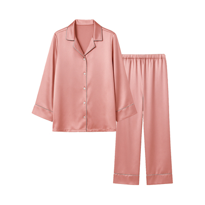 绣娘丝绸简韵真丝睡衣裤套