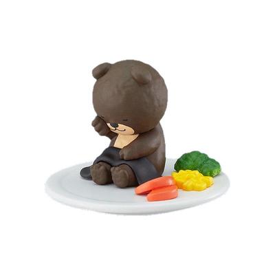 GSC 晚安餐厅 迷你模型小熊 吉祥物 盒蛋  可爱Q版手办摆件周边