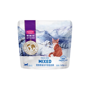 麦富迪猫咪冻干生骨肉饼鸡肉鸭肉牛肉饼营养宠物零食28g