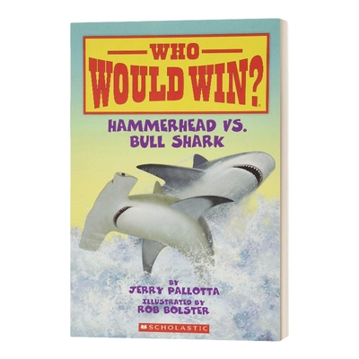 英文原版 Who Would Win Hammerhead VS Bull Shark 猜猜谁会赢系列 双髻鲨和牛鲨 儿童英语百科科普 英文版 进口英语原版书籍