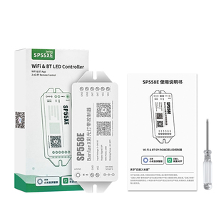 SP558E智能WiFi单色彩色LED灯带已接入米家APP小爱同学控制控制器