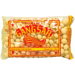 印尼进口小吃GANGSAR鱼皮花生休闲零食配酒菜Kacang Atom 225克