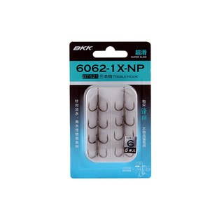 BKK黑金刚6062三本钩6066锚钩淡水海钓锋利加强路亚大物鱼钩