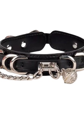 Puppy真皮项圈choker可刻字情侣