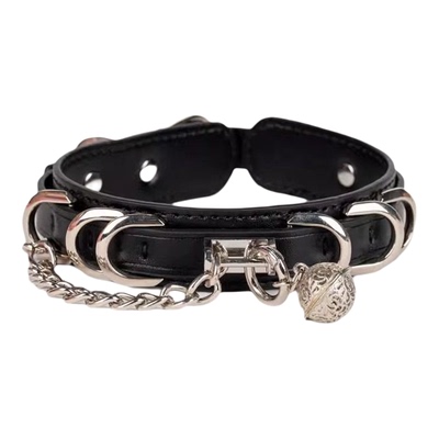 Puppy真皮项圈choker可刻字情侣