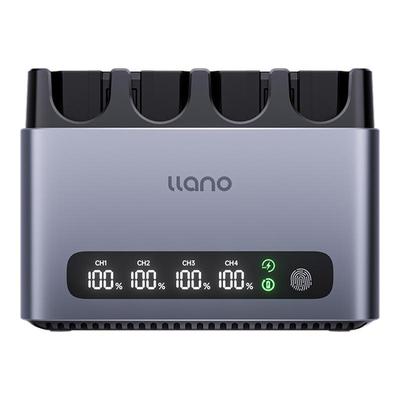 绿巨能np-fz100相机电池充电器65W轻铝快充底座四口适用索尼A7M4 a7m3 A7M4 A7c2 zve10二代 A6700 A7R3 a7s3