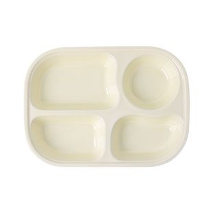 分餐盘子陶瓷四格一人食儿童家用减脂肥定量分格早餐分隔月子餐具