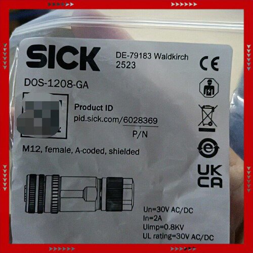【问价】SICK西克DOS-1208-GA连接器，M12母头，A