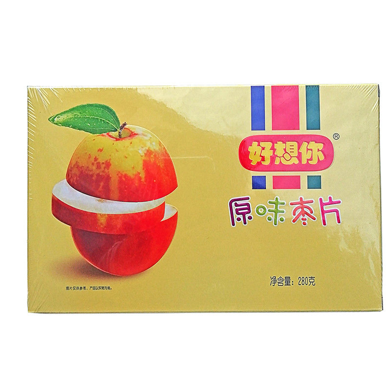 河南特产好想你新郑红枣片280g原味野酸味阿胶枣片形似口香糖零食