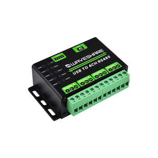 微雪 usb转4路RS485转换器 485转USB 工业级串口通信模块 串口线