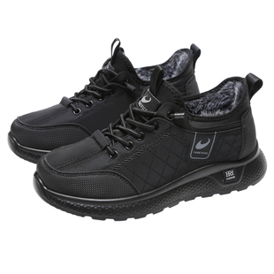 老北京棉鞋男冬季加绒加厚保暖男士老人鞋子软底防滑中老年爸爸鞋