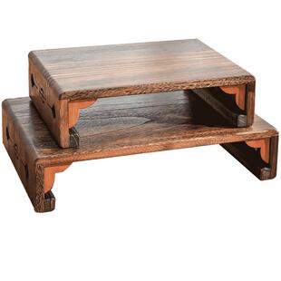 日式禅意茶桌实木榻榻米小茶几茶室席地矮桌炕桌家用炕几多功能凳