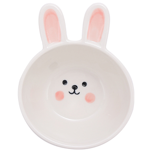 小兔子陶瓷调味碟家用酱料碟蘸料碟酱油醋碟可爱4寸小碟子咸菜碟