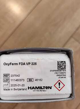 议价FDA VP 225 汉密尔顿溶氧电极，全新未使用25年日期