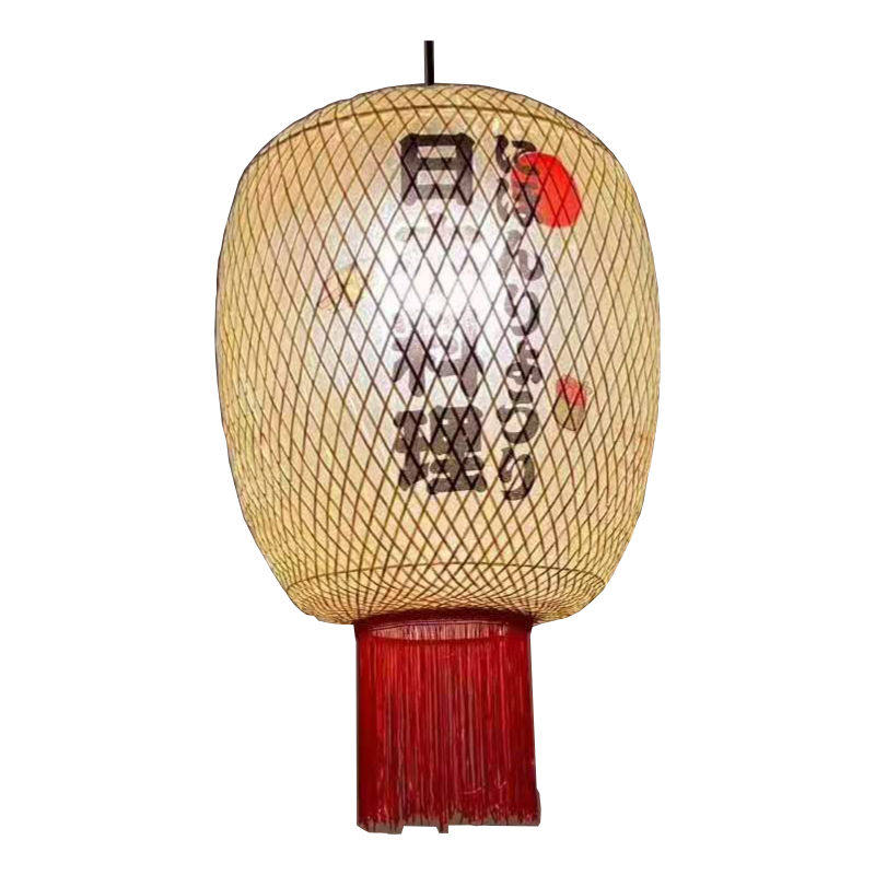 油纸灯笼竹编中国风复古餐厅吊灯