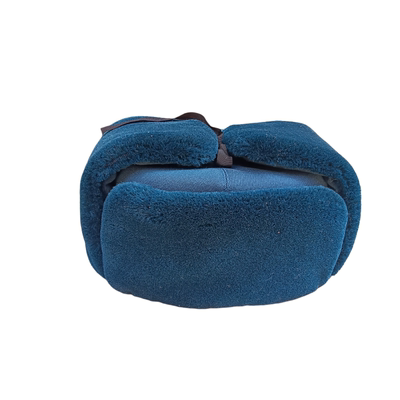 05空栽绒帽 蓝色棉帽防寒保暖冬帽正品老货雷锋帽棉帽冬蓝色冬帽