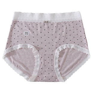 大码高腰彩纱莫代尔棉内裤女胖mm200斤10A蚕丝抑菌档包臀不夹档