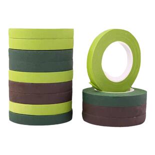 手工DIY创意丝网花丝袜花材料 制作玫瑰花材料绿胶带 花艺纸胶布