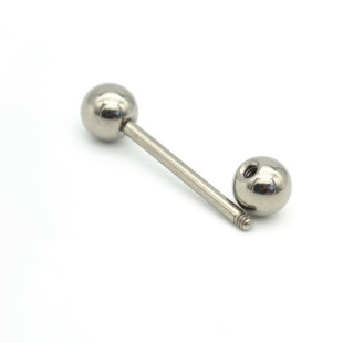 316L不锈钢舌钉耳钉长杆直杆钛钢穿孔饰品长杆欧美饰品防过敏舌钉