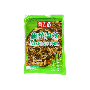鲜吉多梅菜笋丝400g袋装 餐饮包装 配粥咸菜榨菜下饭菜开胃即食菜
