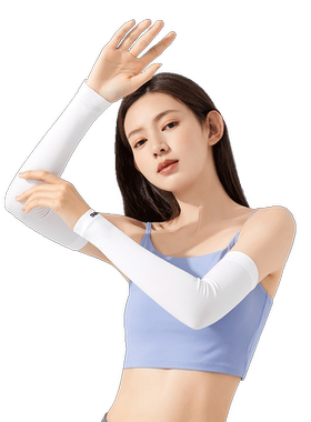 李宁骑行冰袖女款防晒袖套袖冰丝