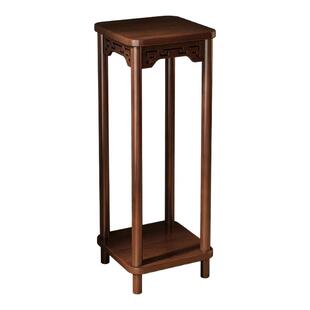 花台花架子客厅落地式置物架阳台花盆托架中式多层实木植物架视泡